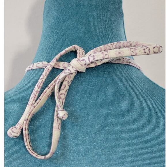 Athleta Swimsuit Top Womens Medium Boho Cottage Core Adjustable Top Sporty Fun - Picture 7 of 10